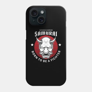 Samurai Oni Mask Illustratio Phone Case