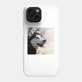 Husky photo montage Phone Case