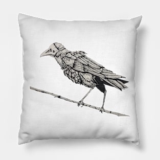 Plague Doctor Raven Pillow