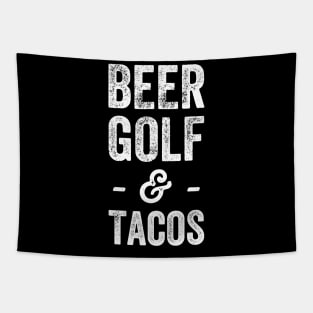 Beer golf and tacos Tapestry