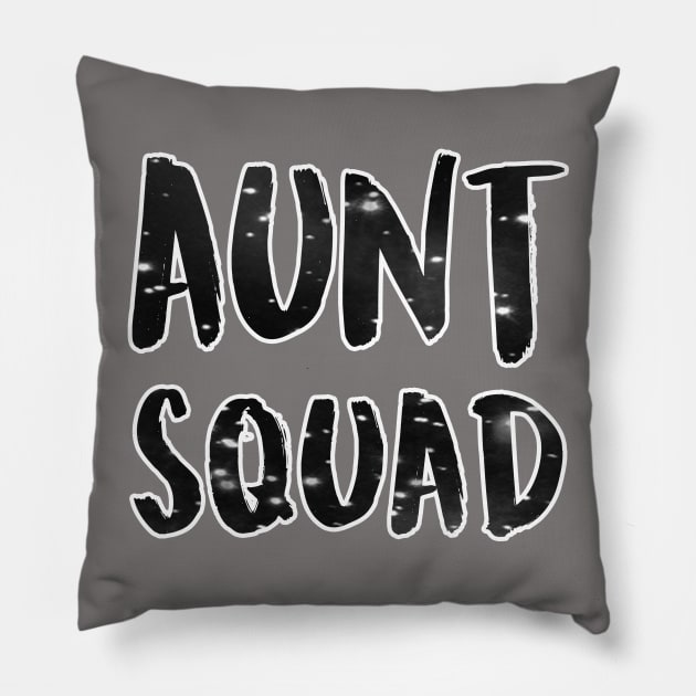 Aunt Squad Bokeh Print Pillow by charlescheshire