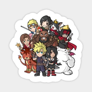 Final Fantasy 7 Chibi Team Magnet