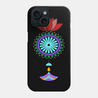 Pendant spiritual with lotus flower Phone Case