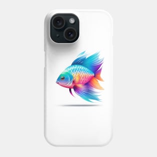 A Fish In Watercolor Style - AI Art Phone Case