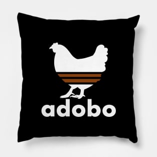 ADOBO CHICKEN FILIPINO PINOY FOOD POCKET DESIGN WHITE Pillow