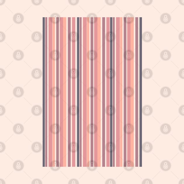 Color Block Stripes Pink and Grey by tramasdesign