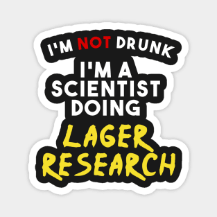 I love beer lager research funny present Magnet