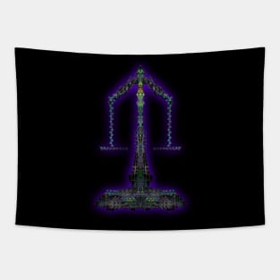 Libra 3c Black Tapestry