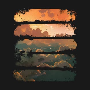 Beautiful Sunset Clouds In The Sky T-Shirt