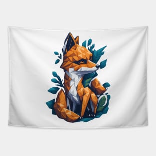 Tangram Fox Tapestry