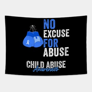 Child Abuse Prevention Awareness Month Blue Ribbon gift idea Tapestry