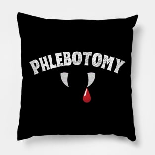 Phlebotomy - Funny Fangs Pillow