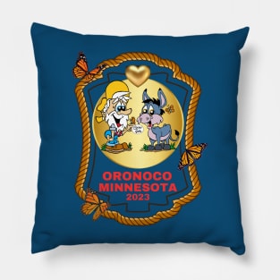 2023 Oronoco Minnesota Heart of Gold Bill and Jack Gold Rush Gang Pillow