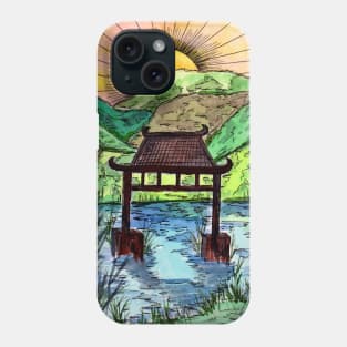 Sunset at the Water Gate Phone Case