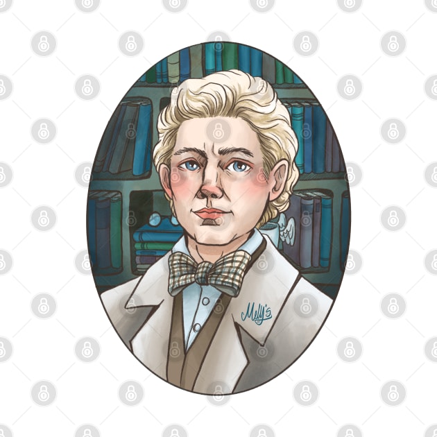 Aziraphale in Watercolor by Molly11