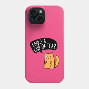 Fancy a cup of Tea - Tiny the Cat Phone Case