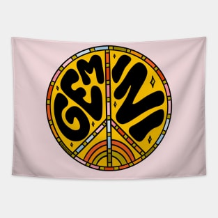 Gemini Peace Sign Tapestry