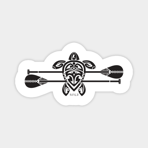 Tribal Turtle Stand-Up / Maui Magnet by srwdesign