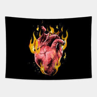 Hearth on Fire emoji Tapestry