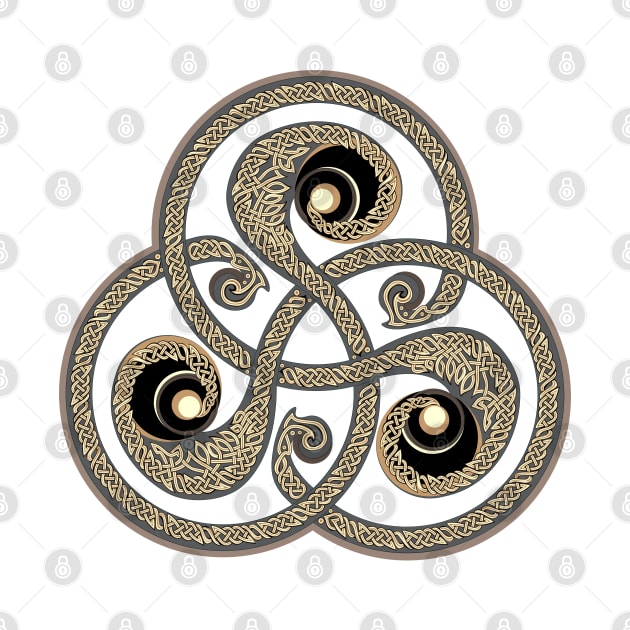 Beautiful ancient triskelion by Artist Natalja Cernecka