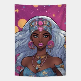 anime powerful woman beauty Tapestry
