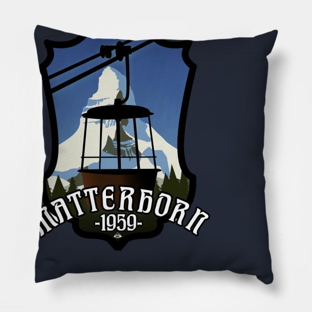 Matterhorn Shield Pillow by SkprNck