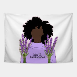 Lovely Lavender Black Women Art // Coins and Connections Tapestry