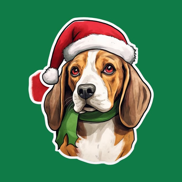 Christmas Beagle by Mistywisp