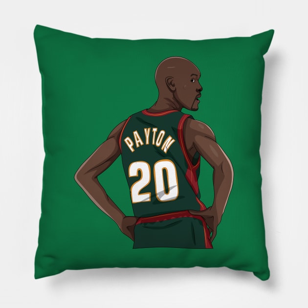 Gary Payton Pillow by xavierjfong