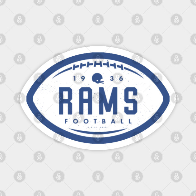 deadmansupplyco Vintage Football - Los Angeles Rams (White Los Angeles Wordmark) T-Shirt