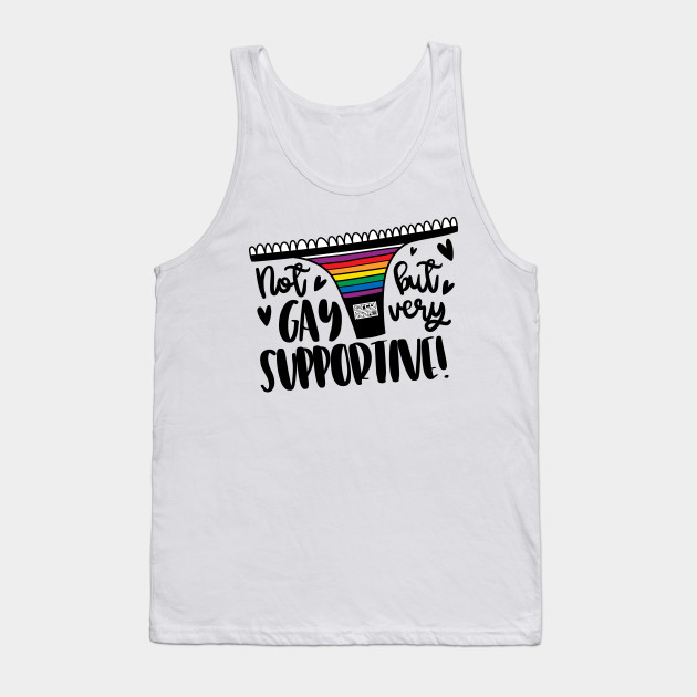 Funny Rainbow Panty Not Gay Supportive Straight Ally Not Gay But
