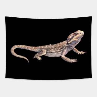 Pet bearded dragon - watercolor illustration Tapestry