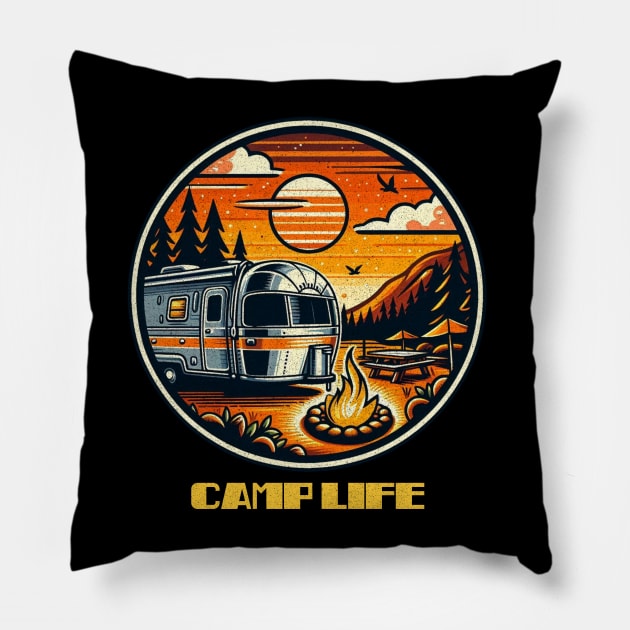 Warm evening airstream Pillow by Tofuvanman