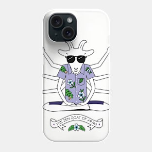 The Zen Goat of Arms Phone Case