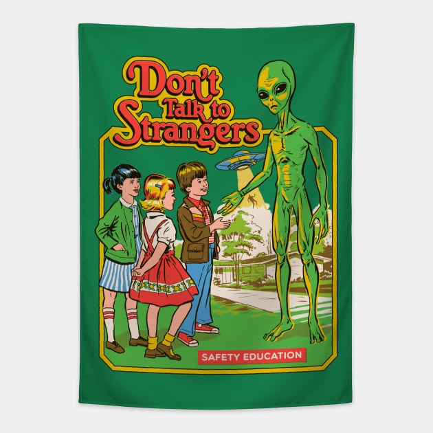 Don't Talk to Strangers Tapestry by Steven Rhodes