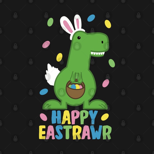 Happy Eastrawr Dino Easter Bunny by Punful