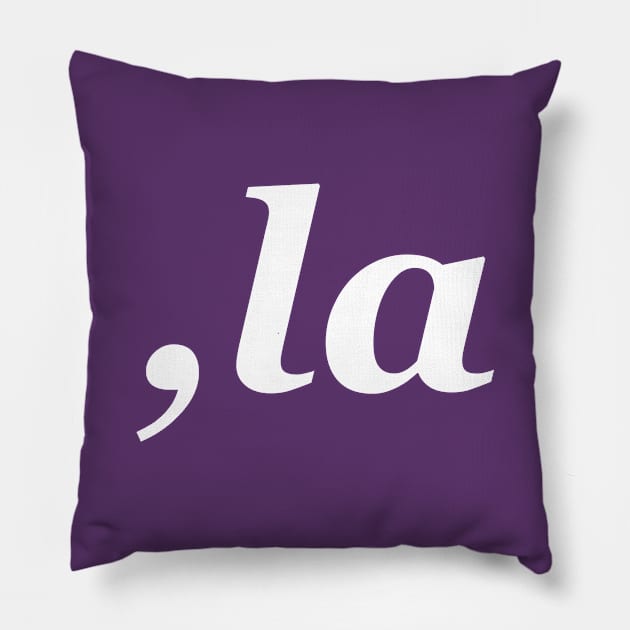 "comma la" Kamala Harris Pillow by kaliyuga