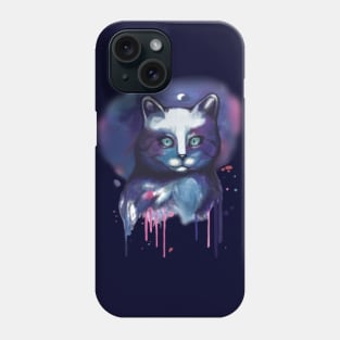 Night Purple Cat Phone Case