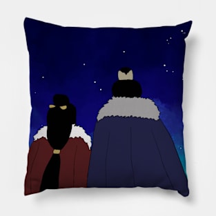 Watching the stars Love Like Galaxy illustration Pillow