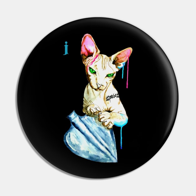 jack of spades cat watercolor Pin by NemfisArt