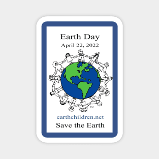 earthchildren Earth Day 2023 Logo 2 Magnet