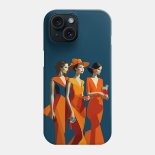 Three art deco women Phone Case