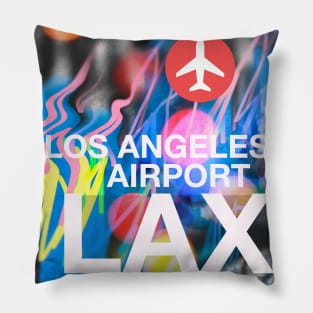 Airport code LAX Los Angeles Graffiti Pillow