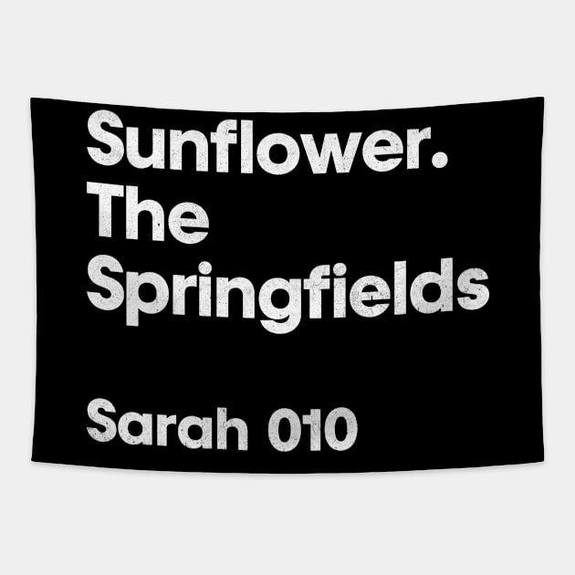 Sarah 010 - Sunflower - Minimalist Fan Design Tapestry by saudade