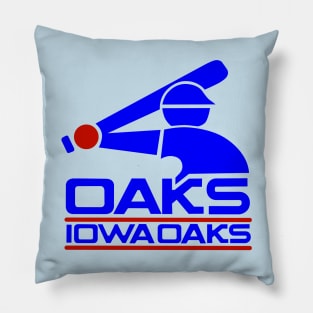 Defunct Iowa Oaks Baseball 1981 Pillow