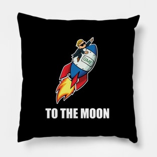 WallStreetBets - TO THE MOON - Reddit WSB Stock Market Pillow