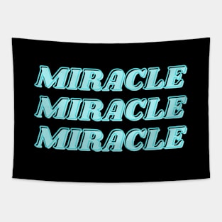 Miracle Text Art Tapestry