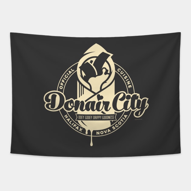 Official Halifax Donair City T-Shirt Tapestry by QuigleyCreative