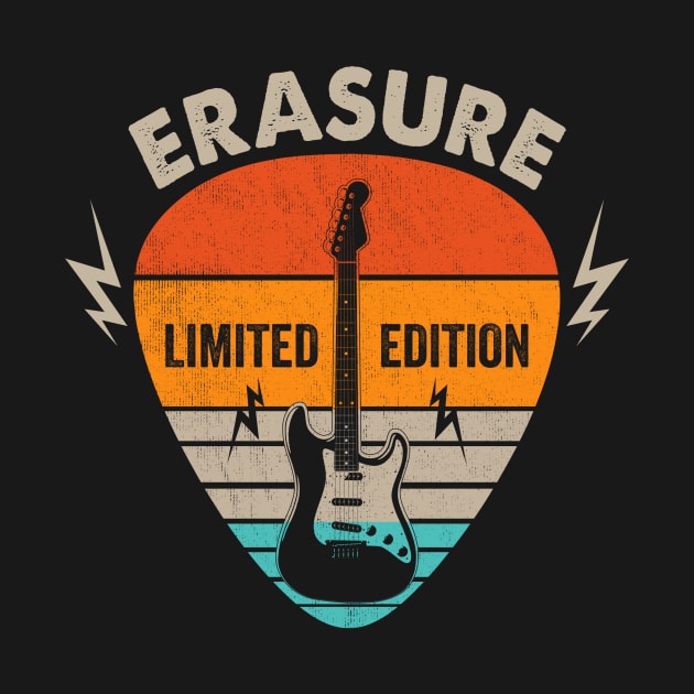 Vintage Erasure Name Guitar Pick Limited Edition Birthday by Monster Mask