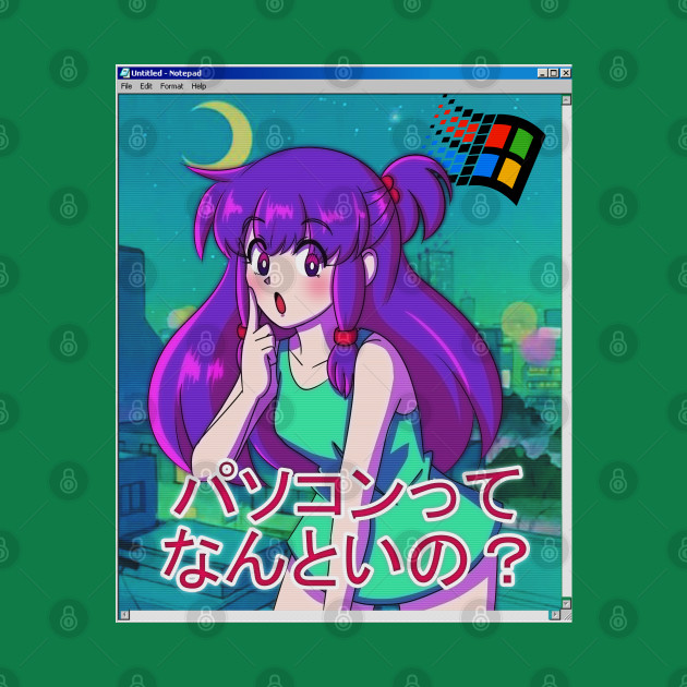 Discover Aesthetic vaporwave retro anime - Vaporwave - T-Shirt